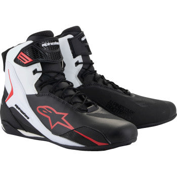ALPINESTARS Faster-4 Shoes - Black/White/Red - US 8.5 2510425-123-85