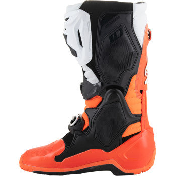 ALPINESTARS Tech 10 Enduro Boots - Fluorescent Orange/Black/White - US 12 2010025-4512-12