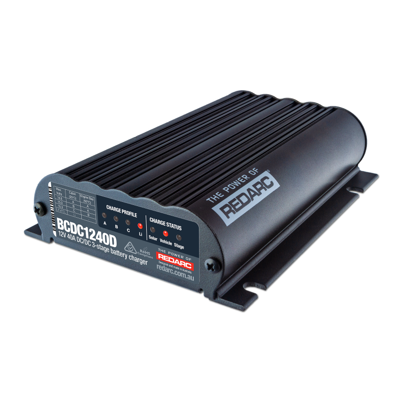 REDARC DC/DC Dual Input In-Vehicle Battery Charger - 12V 40A BCDC1240D