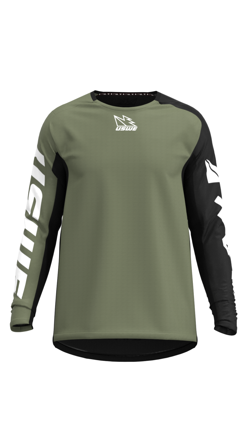 USWE Kalk Off-Road Jersey Olive Green - XS