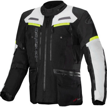 ALPINESTARS Bogota Pro Drystar® Jacket - Dark Black/Ice Gray/Yellow Fluo - 4XL  3207023-1381-4XL