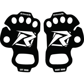 RISK RACING Ultra Thin Palm Protectors - Black - XL 12699