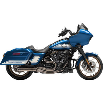 BASSANI XHAUST Road Rage II 2-into-1 Mid-Length Exhaust System - Mercury Black Chrome  1F72M