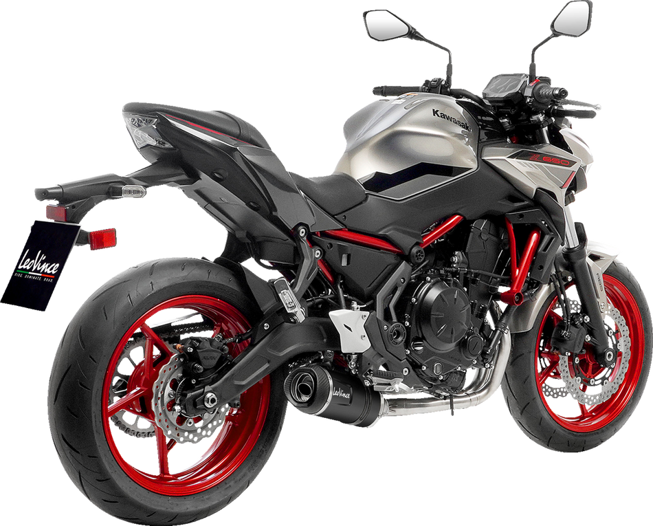 Silenciador deslizante LEOVINCE LV One EVO -Z 650 RS /Versys 650 Negro 2021-2023 14379EBN 