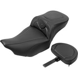 SADDLEMEN Roadsofa™ Extended Reach Seat - with Backrest - Carbon Fiber - FLTR/FLHX '23-'24 823-07-186B0