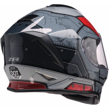 Z1R Youth Warrant 2.0 Helmet - Sentinel - Black/Red - Large 0102-0291