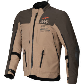 ALPINESTARS AMT-8 Stretch Drystar® XF Jacket - Dark Brown/Dark Khaki - 4XL  3200425-8018-4XL