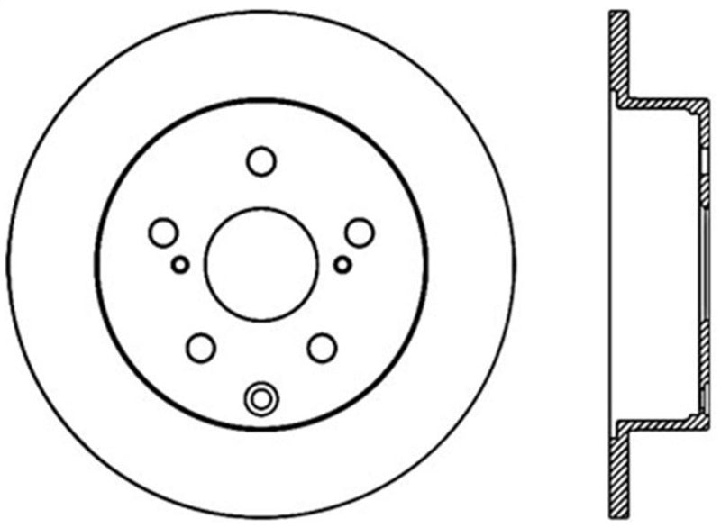 StopTech Sport Drilled & Slotted Rotor - Rear Left 127.44166L