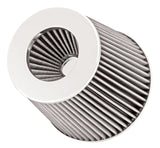 Spectre Adjustable Conical Air Filter 5-1/2in. Tall (Fits 3in. / 3-1/2in. / 4in. Tubes) - White 8138