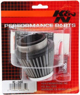 K&N Universal Chrome Filter - Round Tapered - 3in Base OD x 2in Top OD x 2.375in H RC-2490