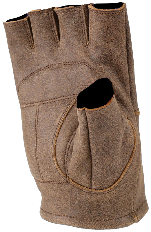 River Road Buster Vintage Shorty Gloves Black - XL 94463