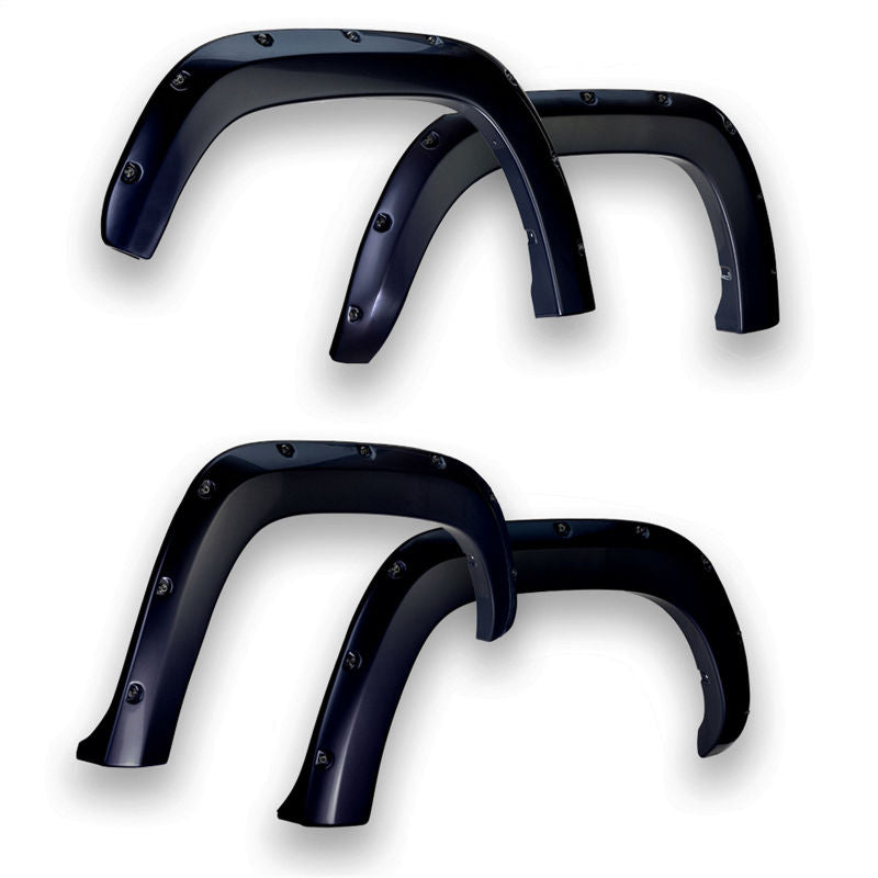 EGR 14+ Chev Silverado 6-8ft Bed Bolt-On Look Color Match Fender Flares - Set - Black 791574-GBA