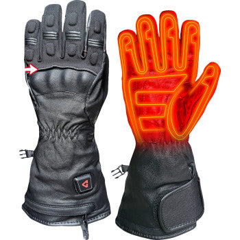 GERBING HEATED CLOTHING 7 V Hard Knuckle Battery Heated Gloves - Black - 2XL GERGVHK7VBXXL