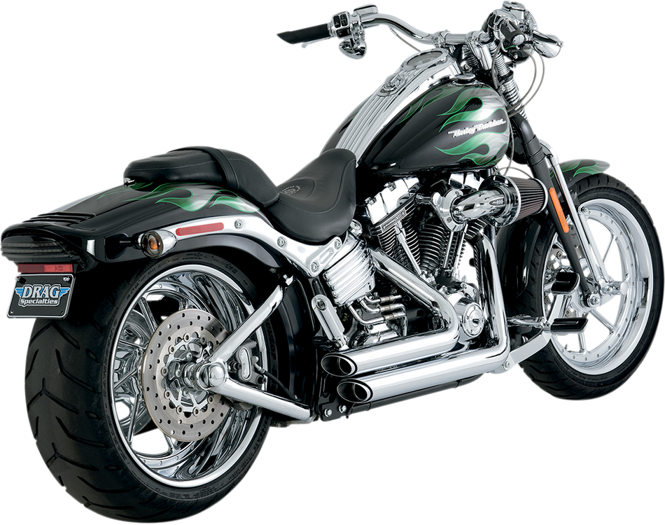 VANCE & HINES Shortshots Staggered Exhaust System - Chrome 17221