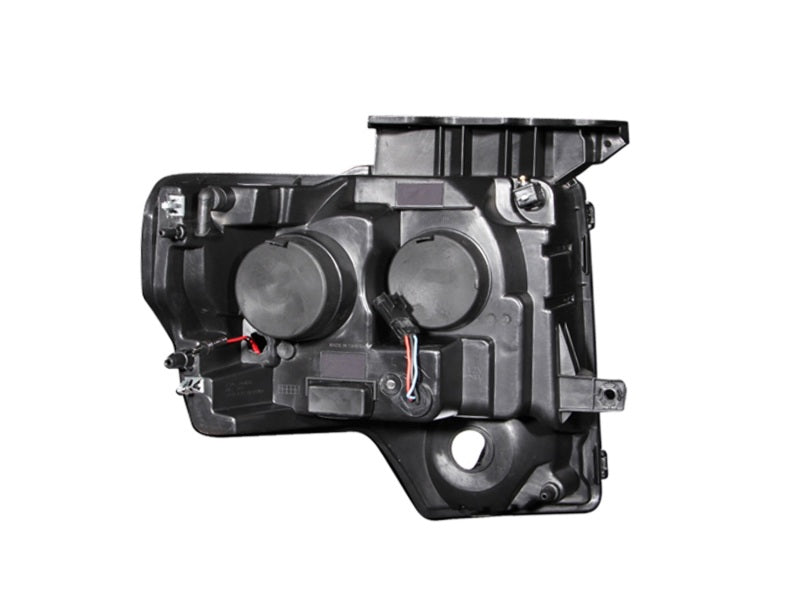 ANZO 2009-2014 Ford F-150 Projector Headlights w/ U-Bar Black 111263