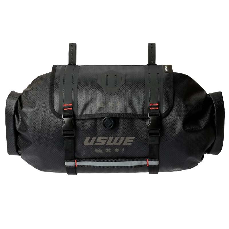 USWE Handlebar Roll-Top Bag with Holster - Black