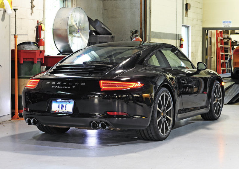 AWE Tuning Porsche 991 SwitchPath Exhaust for Non-PSE Cars Chrome Silver Tips 3025-42012