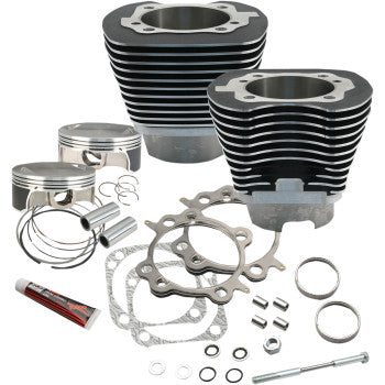 S&S CYCLE 117" Big Bore Cylinder Kit - Twin Cam - Black  910-0221