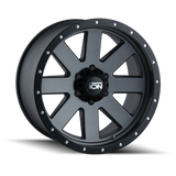 ION Type 134 20x9 / 5x139.7 BP / 18mm Offset / 108mm Hub Matte Gunmetal/Black Beadlock Wheel