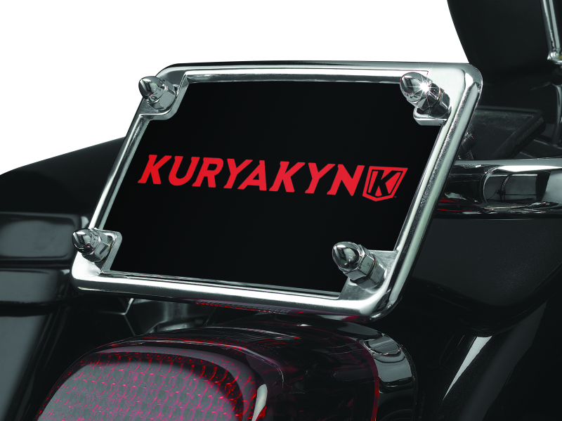 Kuryakyn License Frame & Backing Plate Set 4in X 7in Chrome 9166