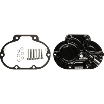 BAKER DRIVETRAIN Transmission Side Cover - Mechanical - Big Twin - Gloss Black  BD-10605-A