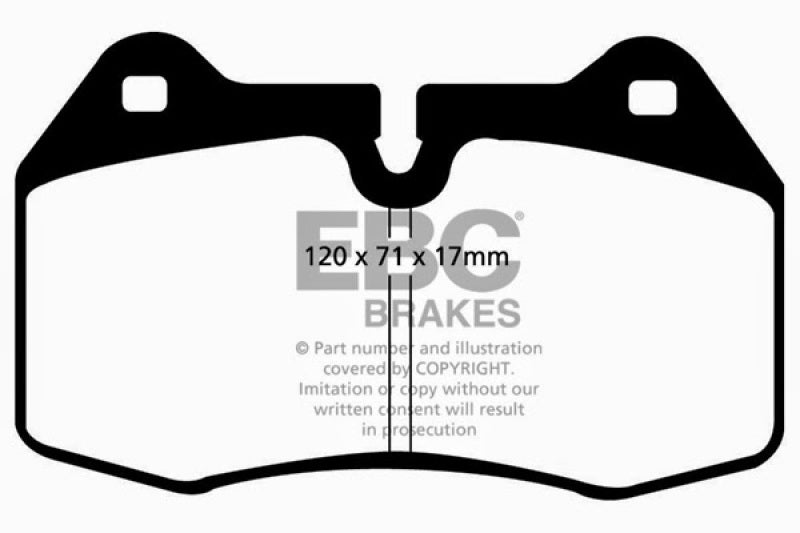 EBC 94-99 BMW M5 3.8 (E34) Redstuff Front Brake Pads DP31032C