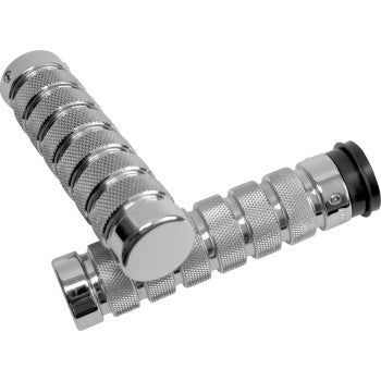 ACCUTRONIX Grips - Knurled - Notched - TBW - Chrome GR101-KNC