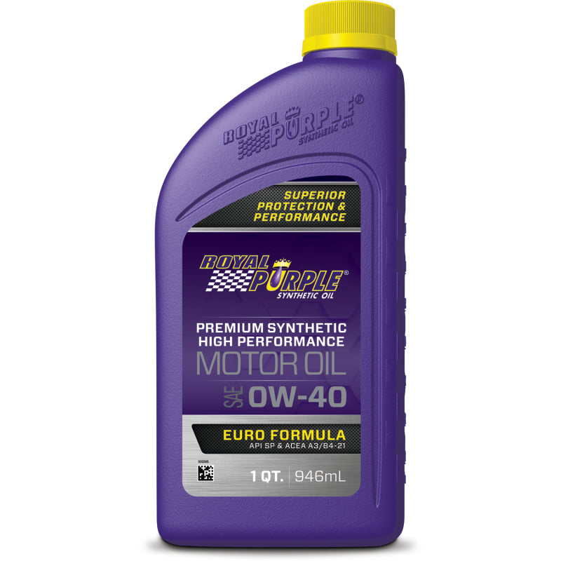 Royal Purple Premium Synthetic High Performance Euro Formula 0W-40 Motor Oil - 1 Quart 6484