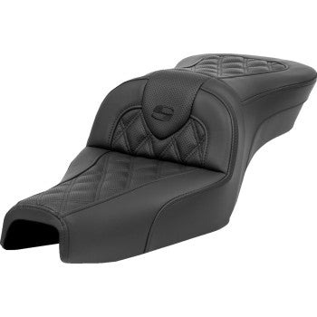 SADDLEMEN Roadsofa™ Seat - without Backrest - Lattice Stitch - XL '04-'22 807-03-182