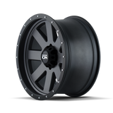 ION Type 134 20x9 / 5x139.7 BP / 18mm Offset / 108mm Hub Matte Gunmetal/Black Beadlock Wheel