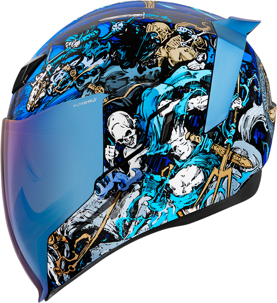 ICON Airflite™ Helmet - 4Horsemen - Blue - Large 0101-13920