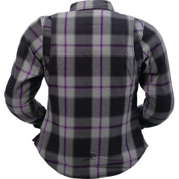 Z1R Women's Ashwood Flannel - Purple - Medium 3041-0678