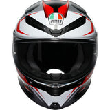 AGV K6 S Helmet - Karve - Matte Black/White/Red - Large 2118395002-025-L