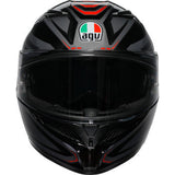 AGV K3 Helmet - Syth - Black/Red - XL 2118381004-021-XL