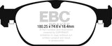 EBC 2017+ Volvo S90 2.0L Turbo Redstuff Front Brake Pads DP32260C