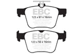 EBC 14-20 Audi S3 2.0 Turbo Redstuff Rear Brake Pads DP32173C