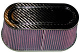 K&N Universal Carbon Fiber Top and Base Filter 12in x 6in Base / 9.938in x 3.938in Top / 6in Height RP-5115