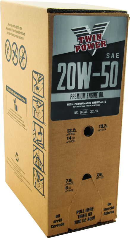 Twin Power 20W50 Oil 6 Gallon Bag In Box 539026