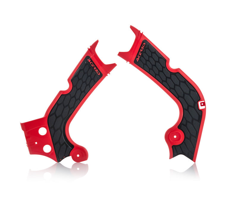 Acerbis 17-19 Honda CRF250R/RX/ CRF450R/RX Frame Guards- X-Grip - Red/Black 2630711018