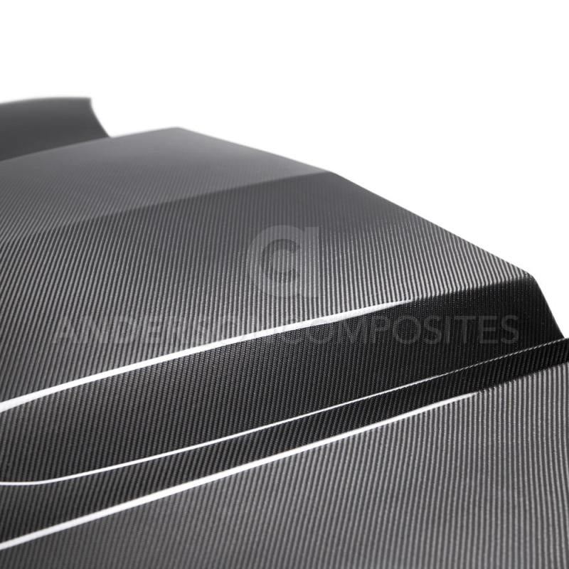 Anderson Composites 2016+ Type-AZ Camaro Double Sided Fiber Hood AC-HD16CHCAM-AZ-DS
