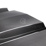 Anderson Composites 2016+ Type-AZ Camaro Double Sided Fiber Hood AC-HD16CHCAM-AZ-DS