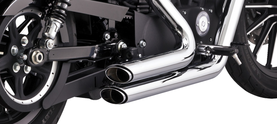 VANCE & HINES Shortshots Staggered Exhaust System - Chrome 17329