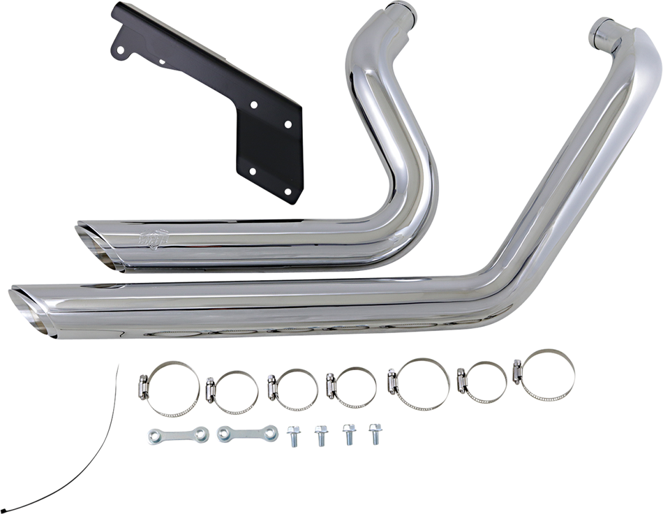 VANCE & HINES Shortshots Staggered Exhaust System - Chrome 17229