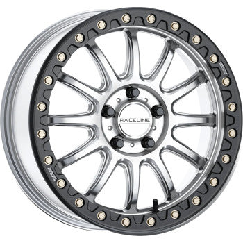 RACELINE WHEELS Wheel - Alpha - Front/Rear - Hyper Silver/with Black Ring - 17x7 - 4/156 - +40 mm A14SB-77056+40