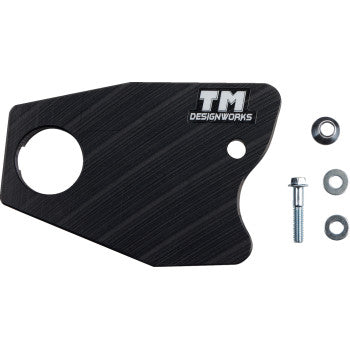 T.M. DESIGNWORKS Front Chain Slider - TRX250R FourTrax 1988-1989  Black HCP-251-BK