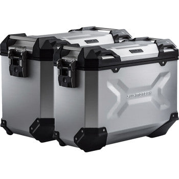 SW-MOTECH TRAX ADV Aluminum Case System - Silver - Triumph Tiger Explorer 1200 '22-'24 KFT.11.905.70102/S