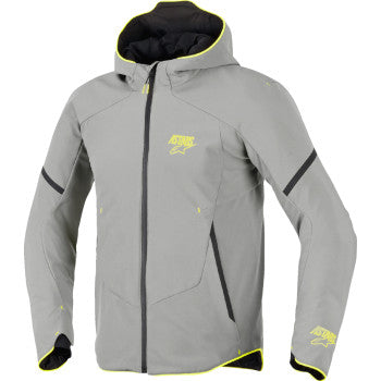 ALPINESTARS Aeroshell Waterproof Jacket - Mid Gray/Yellow Fluo - 3XL 3200226-9116-3XL