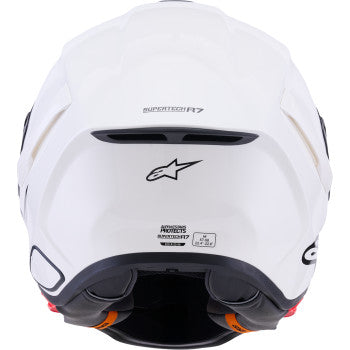 IN STOCK ALPINESTARS Supertech R7 Helmet - 22.06 - Solid - Gloss White - Large  8202126-2180-L