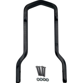 DRAG SPECIALTIES Square Sissy Bar - Short - Black - 7.5" W X08-0041GBS