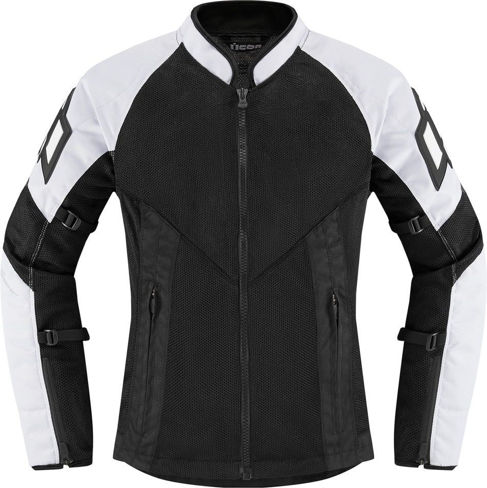 ICON Women's Mesh™ AF Jacket - White/Black - 3XL 2822-1496